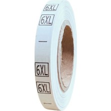 Örenler Plastik 1 cm Bez Beden Yaka Etiketi (500'LÜ Rulo) 6xl