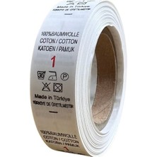 Örenler Plastik 2 cm Bez Numara Yıkama Yaka Etiketi (500'LÜ Rulo) 1