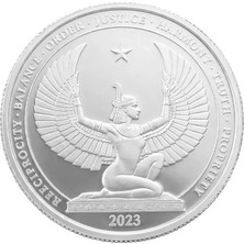 AgaKulche Mısır Tanrısı Gümüş Sikke Coin