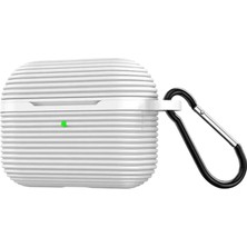 Hsc Bilişim Airpods Pro 3 (3.nesil) Raven Silikon Kılıf - Beyaz