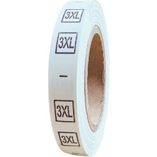 Örenler Plastik 1 cm Bez Beden Yaka Etiketi (500'LÜ Rulo) 3xl