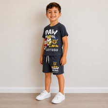 Utaher Miniwear Erkek Çocuk Pav Petrol Baskılı Şortlu Takım