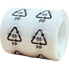 Örenler Plastik 20 Çap Geri Dönüşüm Etiketi (1.000'LI Rulo) Pp 05 Siyah