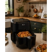 Hsc Bilişim 1360W Sıcak Hava Fritözü Dijital 4 Litre Air Fryer Dokunmatik Panel