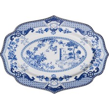 Lucky Art Luzia Bone 30 cm Oval Servis Tabağı