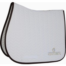 Kentucky Horsewear Leather Fishbone Deri Detaylı Atlama Eyer Altlığı