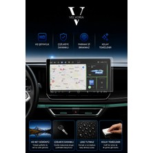 Velvoria Volkswagen Yeni Golf 12.9 Inç Navigasyon Esnek Nano Glass Ekran Koruyucu 2024