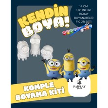 Paiplayshop Minyonlar Boyama Figürü - Boyama Seti ve Minyonlar Boyama Figür Seti