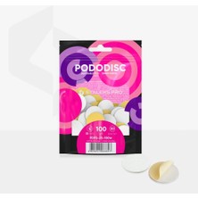 Staleks Expert 25 Pododısc L-25 Pedikür Diski Için Yumuşak Tabanlı Değiştirilebilir Yapışkan Yedek Zımpara, 100 Grit 25 mm (50 Adet)