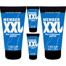 Ekobox Member Xxlcream 50 ml 4 Adet Erkeklere Özel Boy Çap Şekillendirici & Katılaştırıcı Krem