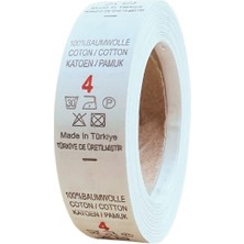 Örenler Plastik 2 cm Bez Numara Yıkama Yaka Etiketi (500'LÜ Rulo) 4