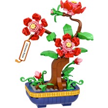 Toys E Toys Plant Bonsai Collection Çin Gülü Çiçek Yapı Blok Seti 325 Parça 33042
