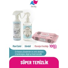Livory Clean & Shine Serisi Mavi Esinti Yüzey Temizlik Misti 500 ml | Clean & Fresh Serisi Sümbül Oda Kokusu 500 Ml| Clean & Cool Serisi Yüzey Temizlik Havlusu Manolya Ferahlığı