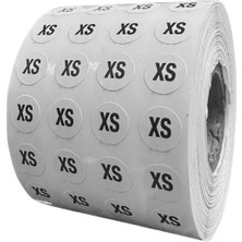 Örenler Plastik 10 Çap Beden Etiketi (5.000'LI Rulo) Xs