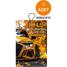 Özel Araç ve Yazı Tasarımlı Dekoratif Askılı Oto Kokusu ve Araç Kokusu