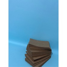 Orbak Kağıtçılık Kraft Baskısız 8 x 29 cm 50ADET 110 gr Kart Kraft Ara Karton Not Kartı Notluk Dosya (0,1392 Kg)