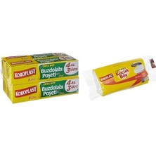 Orta Boy 80'li 4 Al 3 Öde Buzdolabı Poşeti (4 x 20 Adet) ve 30'lu Küçük Boy Çöp Torbası