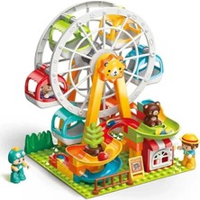 PopŞeker Lunapark Dönme Dolap Büyük Blok Seti 81 Parça - Kendi Eğlence Dünyanı Inşa Et