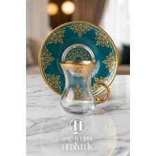 Lüks Çay Bardak Seti | 6 Kişilik Çay Takımı | Gold Işlemeli Lüks Çay Takımı | Kulplu Çay Bardağı Takımı