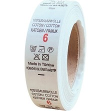 Örenler Plastik 2 cm Bez Numara Yıkama Yaka Etiketi (500'LÜ Rulo) 6