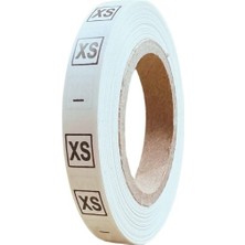 Örenler Plastik 1 cm Bez Beden Yaka Etiketi (500'LÜ Rulo) Xs