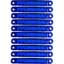 Astraled 10 Adet 9 Led'li Parmak LED Mavi Kamyon Tır ve 12/24 Volt Araçlar Aksesuar Dorse & Etek Lambası