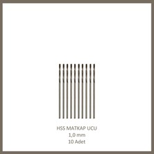Adilon Hss Matkap Ucu 1 Mm, Metal, Ahşap, Plastik Için (10 Adet)