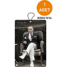 Gazi Mustafa Kemal Atatürk Tasarımlı Dekoratif Askılı Oto Kokusu ve Araç Kokusu
