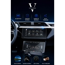 Velvoria Audi A6 Navigasyon ve Alt Kontrol Paneli Esnek Nano Glass Ekran Koruyucu 2019-2023