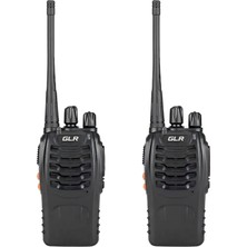 CoverZone GLR El Telsizi 16 Kanal 446MHZ-446.2MHZ 0.5W Vox Ctcss Dcs Gürültü Azaltma Uzun Menzil Dahili Fener Şarjlı Batarya Walkie Talkie, BF-888S|140 gr