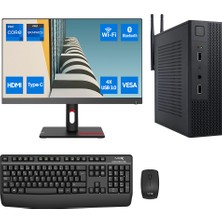 Turbox MINI-110 I5 6400 16GB Ram 256GB M2 Nvme SSD 23.8 Inç Fhd Lenovo Monitör Kurumsal Ofis Mini Pc