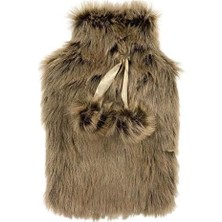 Yangzhou Meihua Kauçuk Ürünleri Ltd Su Torbası Peluş Kahverengi Termofor, 28X18X2CM, 1 Litre, Kahverengi, M