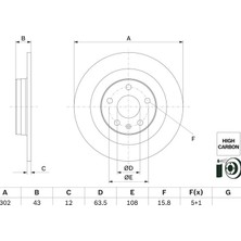 Bosch Bch 0986479F31 Fren Diski Arka 2'li Takım