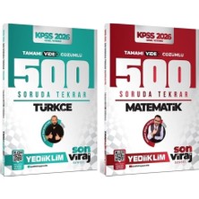 Anla Kazan Yayınları Yediiklim 2026 Kpss Türkçe + Matematik 1000 Soruda Tekrar Son Viraj Serisi 5 Li Set Yediiklim Yayınları