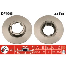 Trw DF1005 Fren Diski Ön 2'li Takım