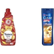 Yumoş Konsantre Çamaşır Yumuşatıcısı 1440 Ml(2) Clear Men Kepeğe Karşı Etkili Şampuan Saç Dökülmesine Karşı Kahve Çekirdeği Özü 350 Ml(1)