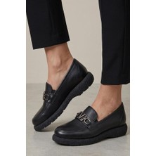 Pisagor PS-44331 Hakiki Deri Kadın Loafer Ayakkabı