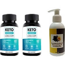 Ekobox Hintohu Vücut Bakım Gel 150ML Acı Çehre Tohumu Krem 1 Adet + 2 Adet Keto Weight Loss 60