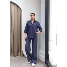 Esra Helvacı Premium Taşlı Gömlek Takım