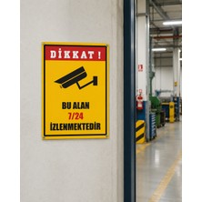 Karbonsoft Iş Güvenliği Bu Bölge Kamera Ile Izlenmektedir Levhası