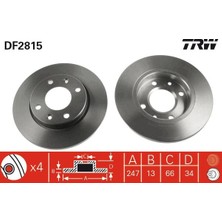 Trw DF2815 Fren Diski Ön 2'li Takım