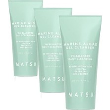 Matsu Professional Algae, Sebum Dengeleme Günlük Yüz Temizleme Jeli, 200 ml (3 Paketi)