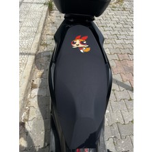 Utku Giyim Çizgi Karakterli  Scooter Motosiklet Koltuk Sele Kılıfı 50 CC-100 CC-150CC Standart Boy