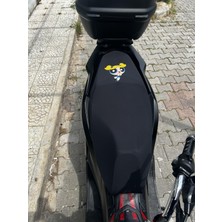 Utku Giyim Çizgi Karakterli  Scooter Motosiklet Koltuk Sele Kılıfı 50 CC-100 CC-150CC Standart Boy