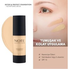 Cosmetics Detox & Protect 02 Natural Canlandırıcı Etkili Spf 15 Kapatıcı Fondöten