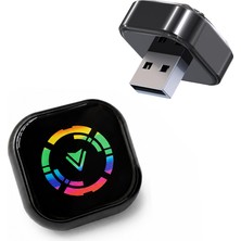 CoverZone Kablosuz CarPlay Adaptörü USB-A Bağlantılı WiFi Bluetooth Destekli iOS 10 ve Üzeri iPhone 6 ve Sonrası Uyumlu Wireless CarPlay Box USB-C Adaptör Dahil Araç Multimedya Dönüştürücü | ZR1258
