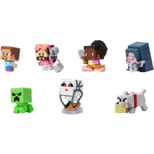 Mattel Minecraft Oyuncak Seti ve 7 Mini Aksiyon Figürü, Bir Minecraft Filmi'nden Ilham Alan Mini Mode Çoklu Paket, Steve ve 3 Özel Karakter, JFM37