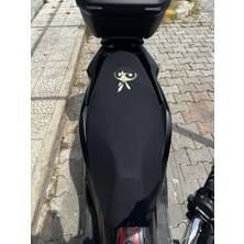 Utku Giyim Çizgi Karakterli  Scooter Motosiklet Koltuk Sele Kılıfı 50 CC-100 CC-150CC Standart Boy