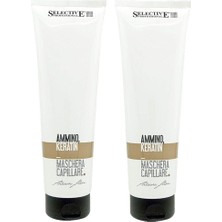 Selective Protek Ammino Keratin Maschera Saç Maskesi 300ML 2 Adet Akne Karşıtı Özellikli Hipoalerjenik