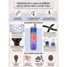 Asel Aksesuar 100'LÜ Kutu Set Ekstra Esnek Kopmaz Mini Perma Lastik Saç Tokası - 2 Farklı Seçenek